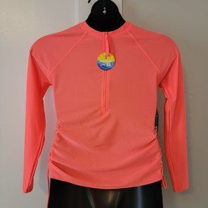 Sun Block (UPF 50) Coral Long-Sleeved Sunshirt